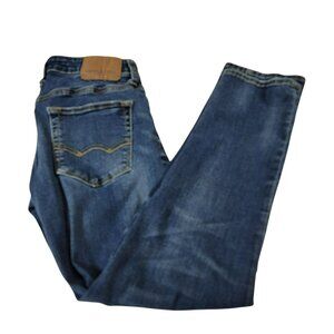 America Eagle Extreme Flex Denim Jeans, Men 28X30, Straight Leg,Cotton Blend,GUC